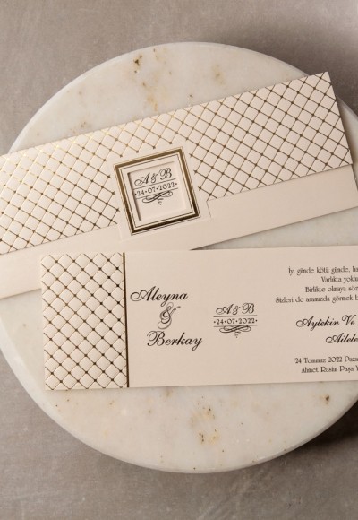 WEDDİNG DAVETİYE 8268
